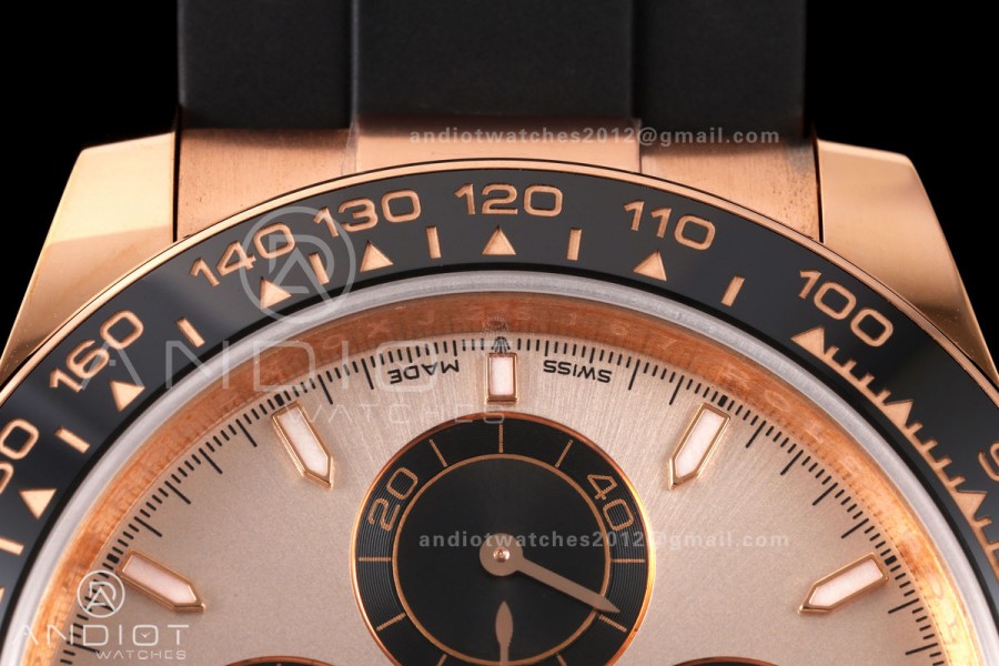 Daytona 126515 ERF Best Edition RG/Black Dial on Oysterflex Strap JH4131 (Free Sprung) 160g