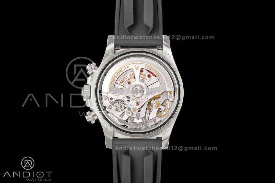 Daytona 126519 ERF Best Edition Black/Silver Dial on Oysterflex Strap JH4131 (Free Sprung) 160g