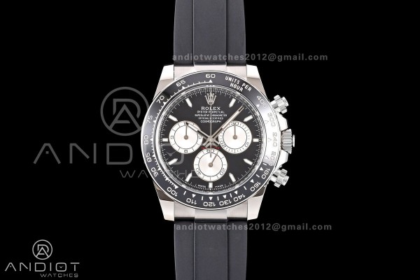 Daytona 126519 ERF Best Edition Black/Silver Dial on Oysterflex Strap JH4131 (Free Sprung) 160g
