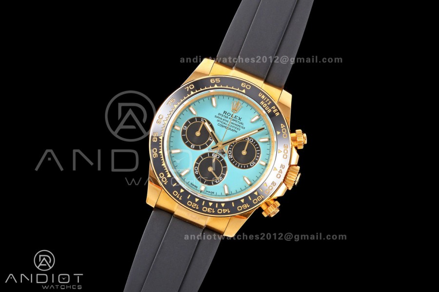 Daytona 126518 ERF Best Edition Turquoise Dial on Oysterflex Strap JH4131 (Free Sprung) 160g