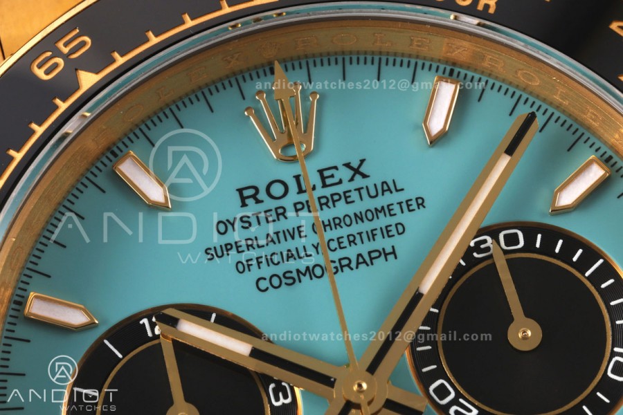 Daytona 126518 ERF Best Edition Turquoise Dial on Oysterflex Strap JH4131 (Free Sprung) 160g