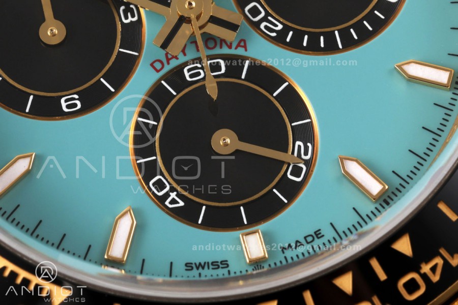 Daytona 126518 ERF Best Edition Turquoise Dial on Oysterflex Strap JH4131 (Free Sprung) 160g