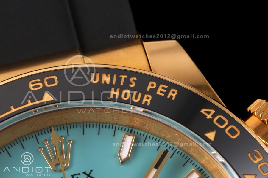 Daytona 126518 ERF Best Edition Turquoise Dial on Oysterflex Strap JH4131 (Free Sprung) 160g