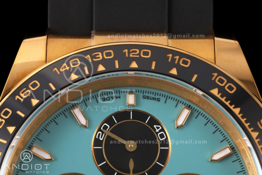 Daytona 126518 ERF Best Edition Turquoise Dial on Oysterflex Strap JH4131 (Free Sprung) 160g