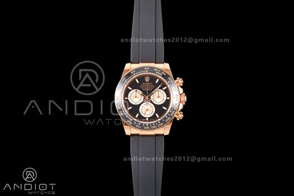 Daytona 126515 ERF Best Edition Black/RG Dial on Oysterflex Strap JH4131 (Free Sprung) 160g