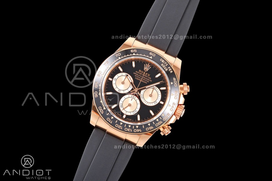 Daytona 126515 ERF Best Edition Black/RG Dial on Oysterflex Strap JH4131 (Free Sprung) 160g