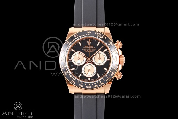 Daytona 126515 ERF Best Edition Black/RG Dial on Oysterflex Strap JH4131 (Free Sprung) 160g
