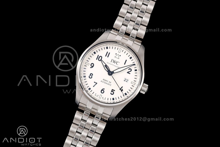 Mark XX MZF 1:1 Best Edition White Dial on SS Bracelet A2892