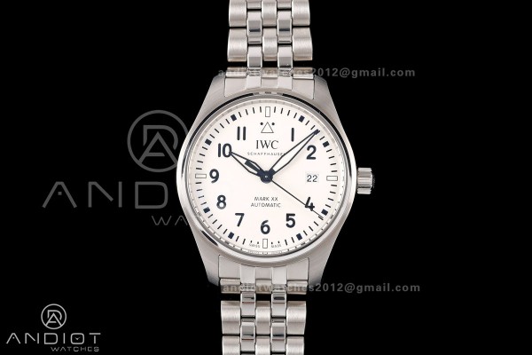 Mark XX MZF 1:1 Best Edition White Dial on SS Brac...