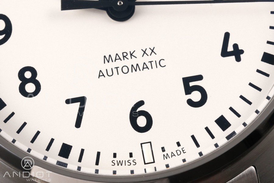 Mark XX MZF 1:1 Best Edition White Dial on SS Bracelet A2892