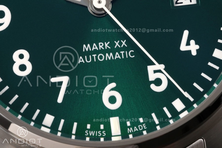 Mark XX MZF 1:1 Best Edition Green Dial on SS Bracelet A2892