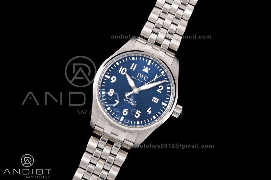 Mark XX MZF 1:1 Best Edition Blue Dial on SS Bracelet A2892