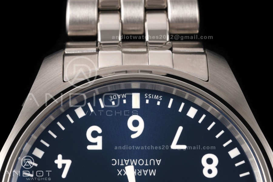 Mark XX MZF 1:1 Best Edition Blue Dial on SS Bracelet A2892