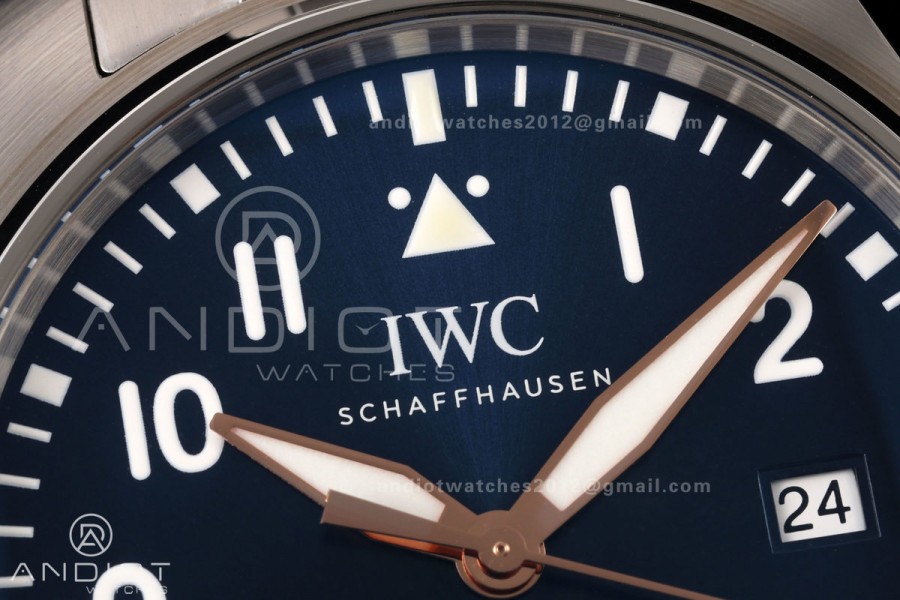 Mark XX MZF 1:1 Best Edition Blue/RG Dial on SS Bracelet A2892