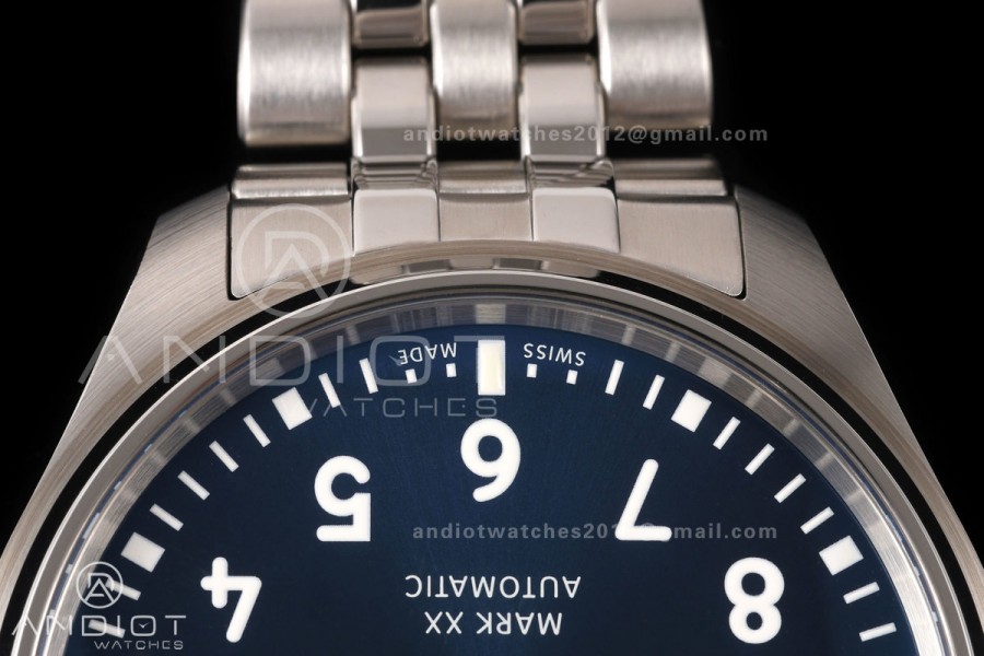Mark XX MZF 1:1 Best Edition Blue/RG Dial on SS Bracelet A2892