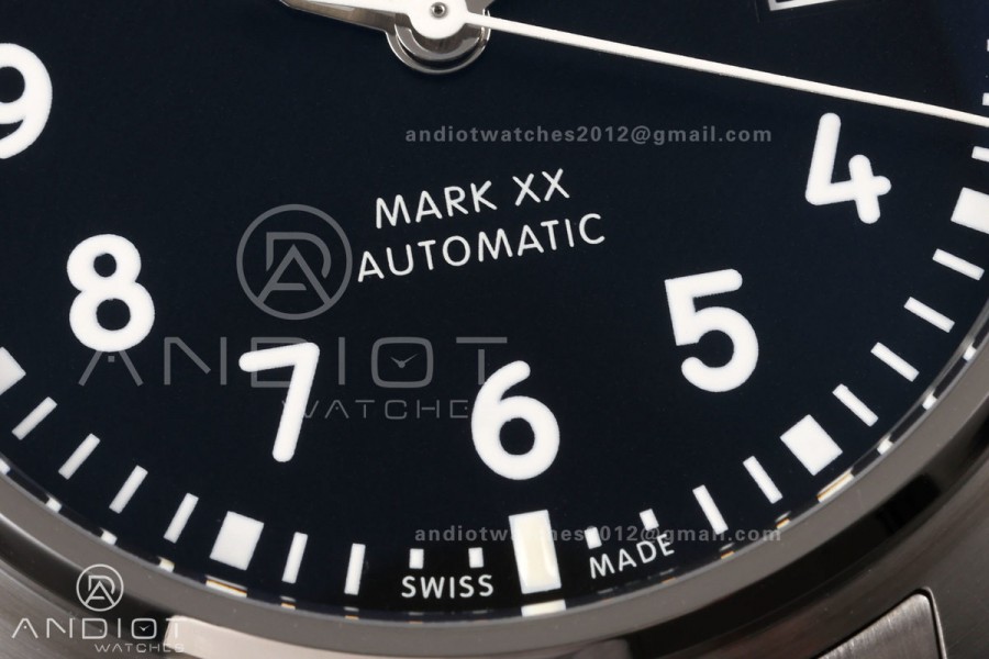 Mark XX MZF 1:1 Best Edition Black Dial on SS Bracelet A2892