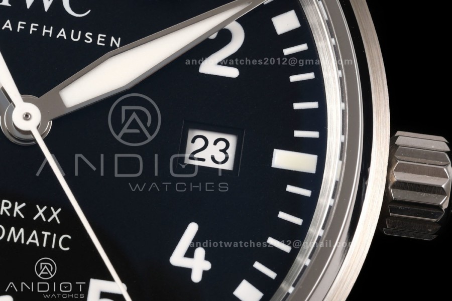 Mark XX MZF 1:1 Best Edition Black Dial on SS Bracelet A2892