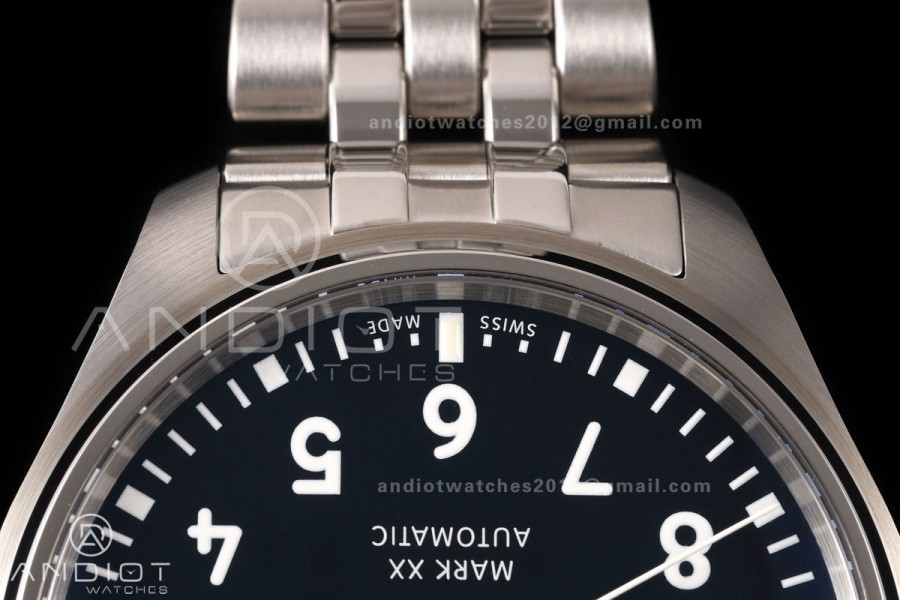 Mark XX MZF 1:1 Best Edition Black Dial on SS Bracelet A2892