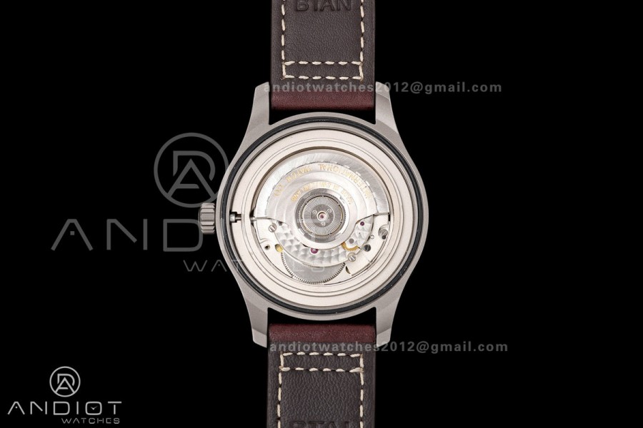 Mark XVIII Titanium MZF 1:1 Best Edition Black Dial on Brown Leather Strap A2892