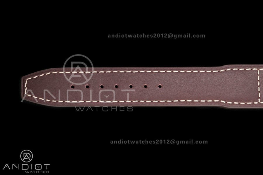 Mark XVIII Titanium MZF 1:1 Best Edition Black Dial on Brown Leather Strap A2892