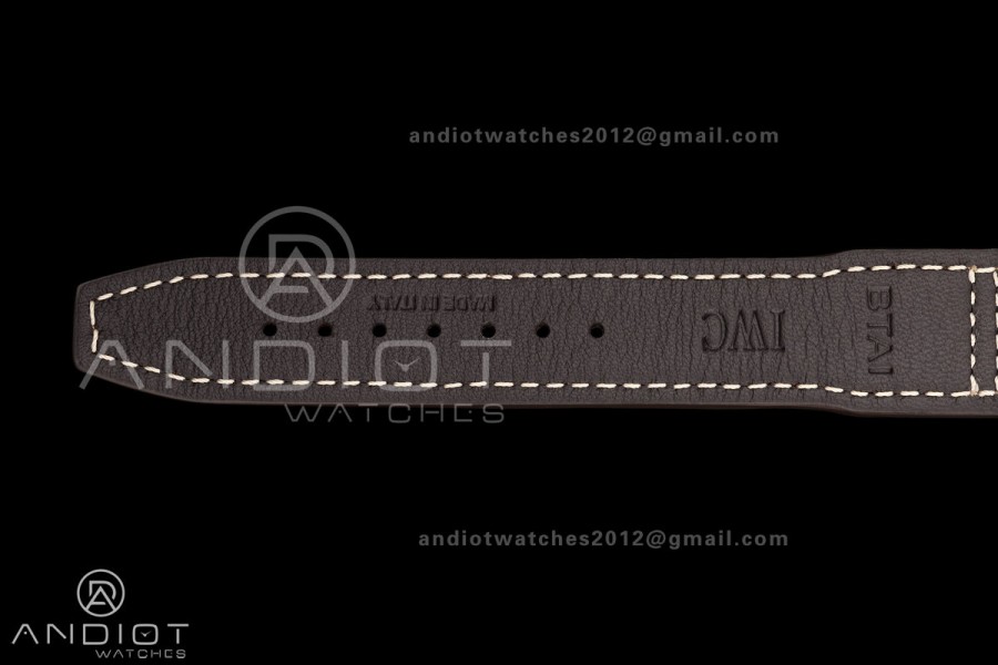 Mark XVIII Titanium MZF 1:1 Best Edition Black Dial on Brown Leather Strap A2892