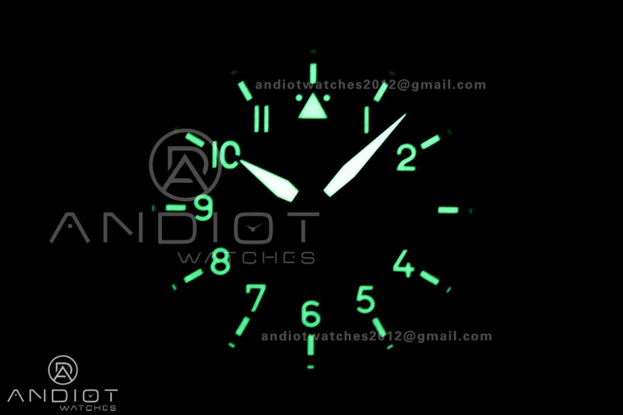 Mark XVIII Titanium MZF 1:1 Best Edition Black Dial on Brown Leather Strap A2892