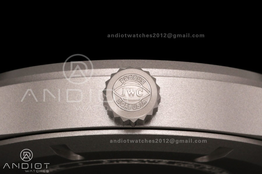 Mark XVIII Titanium MZF 1:1 Best Edition Black Dial on Brown Leather Strap A2892