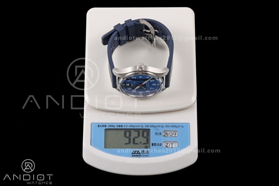Mark XX MZF 1:1 Best Edition Blue/RG Dial on Blue Leather Strap A2892