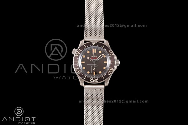 Seamaster 300 "No Time to Die" Limited Edition ORF 1:1 Best Edition on Titanium Mesh Bracelet OR8806 Super Clone