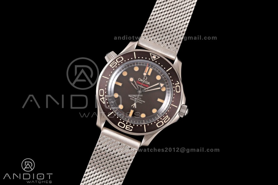 Seamaster 300 "No Time to Die" Limited Edition ORF 1:1 Best Edition on Titanium Mesh Bracelet OR8806 Super Clone
