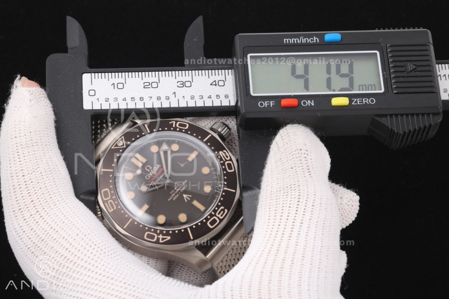 Seamaster 300 "No Time to Die" Limited Edition ORF 1:1 Best Edition on Titanium Mesh Bracelet OR8806 Super Clone
