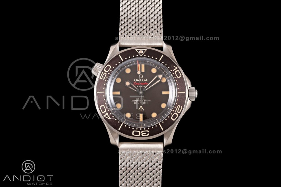 Seamaster 300 "No Time to Die" Limited Edition ORF 1:1 Best Edition on Titanium Mesh Bracelet OR8806 Super Clone