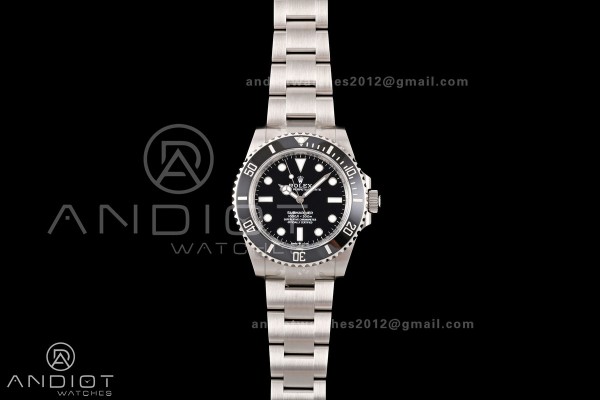 Submariner 41mm 124060 No Date RICH 1:1 Best Edition 904L SS Case and Bracelet JH3230 V2 (Free Sprung)