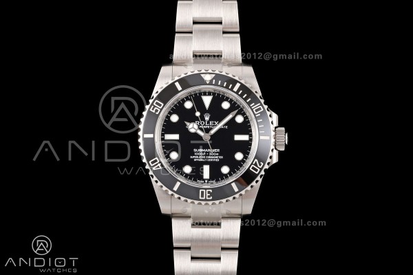 Submariner 41mm 124060 No Date RICH 1:1 Best Edition 904L SS Case and Bracelet JH3230 V2 (Free Sprung)