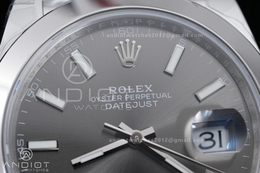 DateJust 41 126300 904L SS VSF 1:1 Best Edition Gray Dial on Jubilee Bracelet VS3235