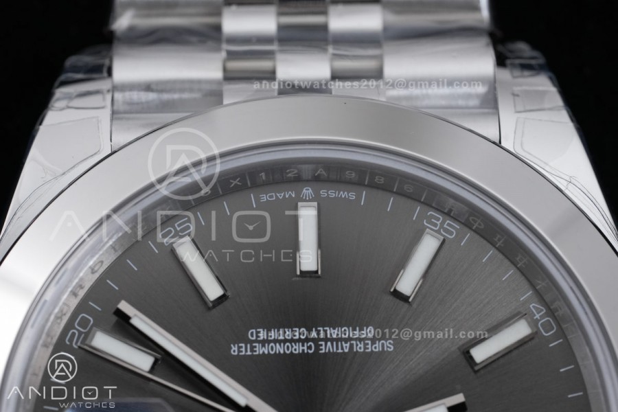DateJust 41 126300 904L SS VSF 1:1 Best Edition Gray Dial on Jubilee Bracelet VS3235
