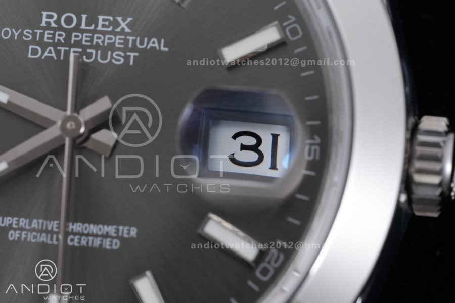DateJust 41 126300 904L SS VSF 1:1 Best Edition Gray Dial on Jubilee Bracelet VS3235