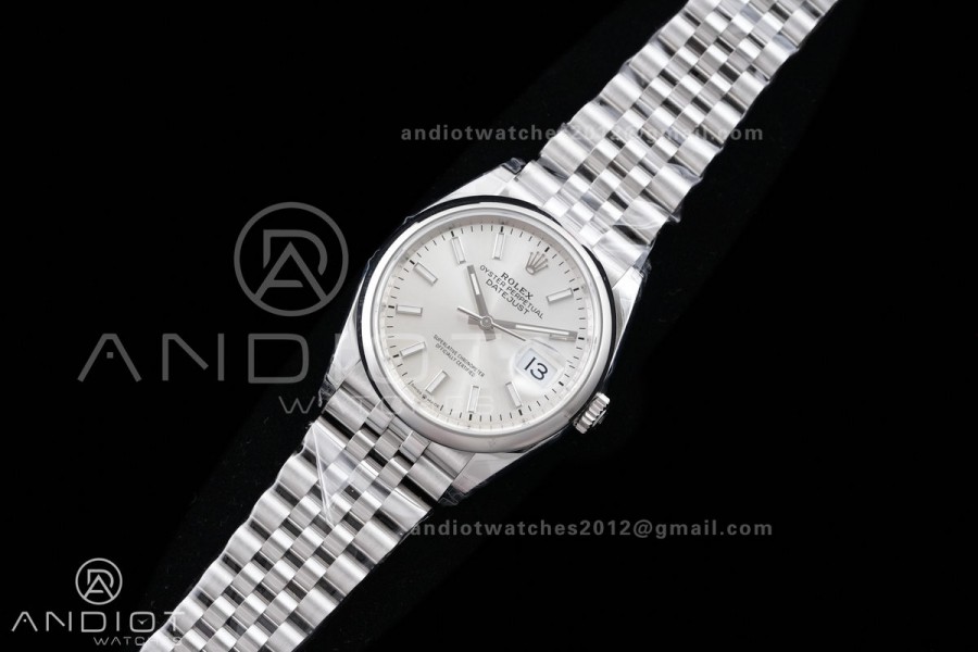 DateJust 36 SS 126200 VSF 1:1 Best Edition 904L Steel Sliver Dial on Jubilee Bracelet VS3235