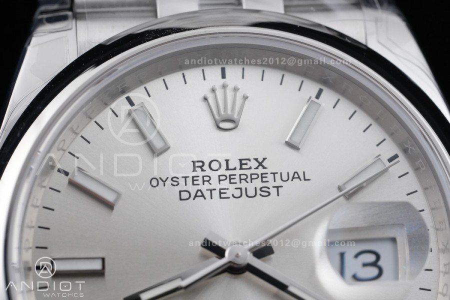DateJust 36 SS 126200 VSF 1:1 Best Edition 904L Steel Sliver Dial on Jubilee Bracelet VS3235