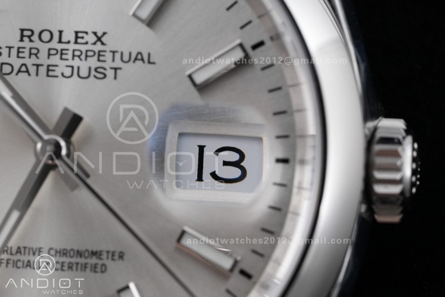 DateJust 36 SS 126200 VSF 1:1 Best Edition 904L Steel Sliver Dial on Jubilee Bracelet VS3235
