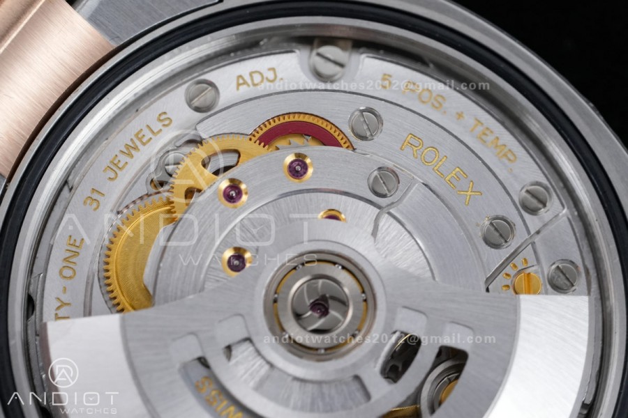 DateJust 36 SS 126231 VSF 1:1 Best Edition 904L SS/RG Silver Leaves Dial on Oyster Bracelet VS3235