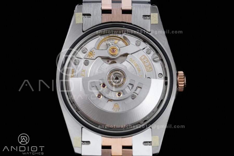DateJust 36 SS/RG 126231 VSF 1:1 Best Edition 904L Steel Gray Stick Dial on Jubilee Bracelet VS3235