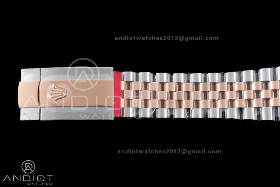 DateJust 36 SS/RG 126231 VSF 1:1 Best Edition 904L Steel Gray Stick Dial on Jubilee Bracelet VS3235