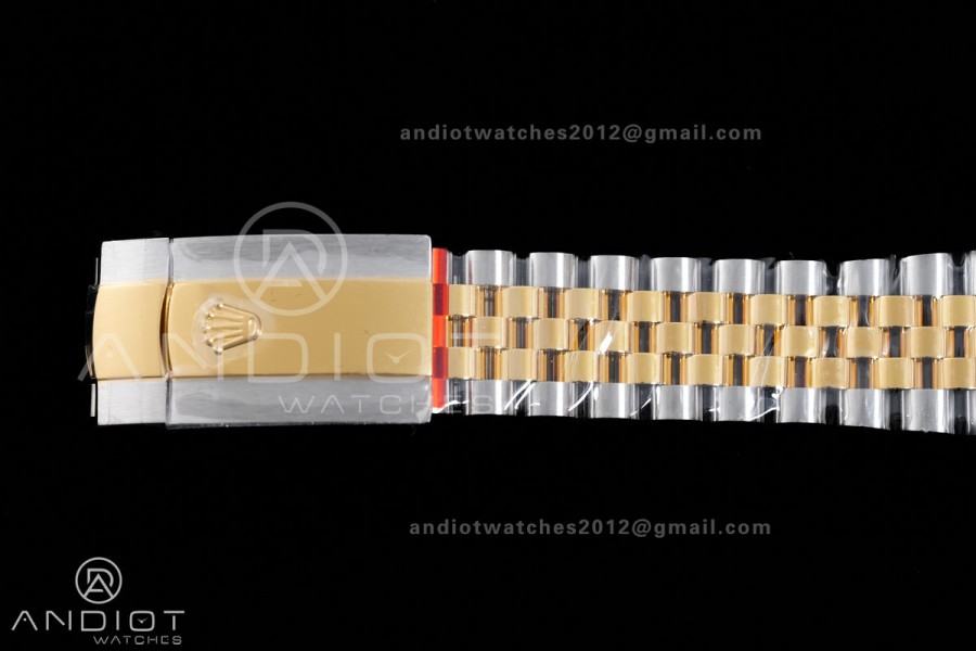DateJust 36 SS/YG 126233 VSF 1:1 Best Edition 904L Steel YG Textured Diamonds Dial Diamonds Bezel on Jubilee Bracelet VS3235