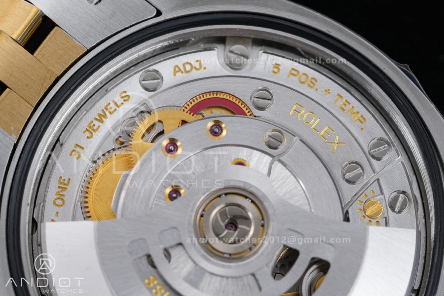 DateJust 36 SS/YG 126233 VSF 1:1 Best Edition 904L Steel YG Leaves Diamonds Dial on Jubilee Bracelet VS3235