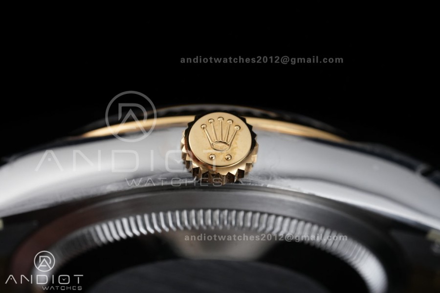 DateJust 36 SS/YG 126233 VSF 1:1 Best Edition 904L Steel YG Leaves Diamonds Dial on Jubilee Bracelet VS3235