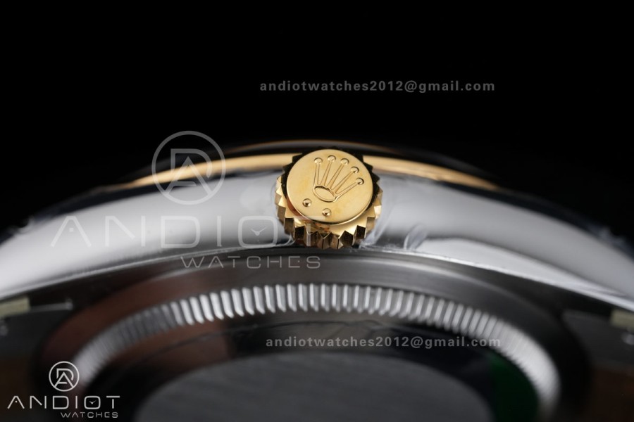 DateJust 36 SS/YG 126203 VSF 1:1 Best Edition 904L Steel Gray Dial Green Roman Marker on Jubilee Bracelet VS3235