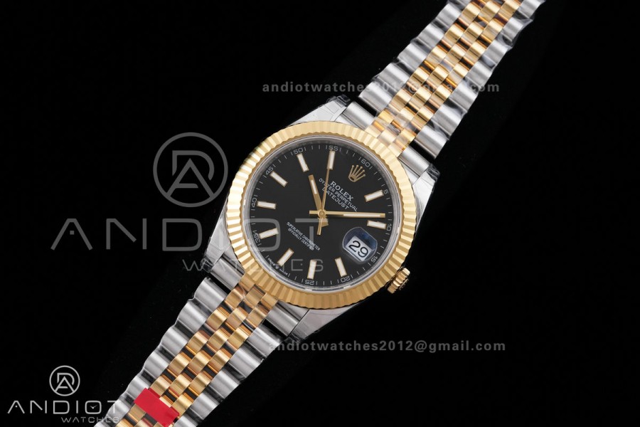 DateJust 41 126333 904L SS/YG VSF 1:1 Best Edition Black Dial on Jubilee Bracelet VS3235
