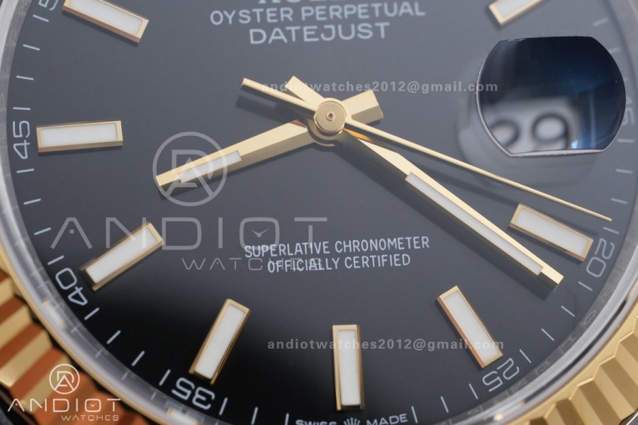 DateJust 41 126333 904L SS/YG VSF 1:1 Best Edition Black Dial on Jubilee Bracelet VS3235
