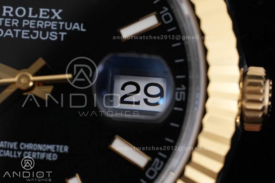 DateJust 41 126333 904L SS/YG VSF 1:1 Best Edition Black Dial on Jubilee Bracelet VS3235